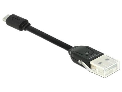 DELOCK Cable Micro USB til USB med Card Reader (91709)