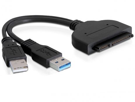 DELOCK Kabel Adapter SATA 22 Pin &gt; USB 3.0-A Steck (61883)
