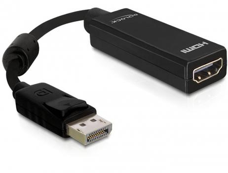 Delock Adapter Displayport male > HDMI female - video adapter - DisplayPort / HDMI - 12.5 cm (61849)
