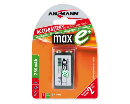 ANSMANN maxE plus batteri x 9V - NiMH (5035453)