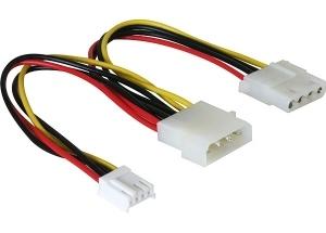 DELOCK - Power adapter - 4 pin internal power (M)  (82111)