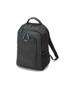 DICOTA Spin Backpack, selkäreppu kannettaville, nylonia, 15,6", musta