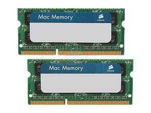 CORSAIR DDR3 8GB 2x4GB Dual channel kit 1333MHz 9-9-9-20 SODIMM Apple Qualified Unbuffered Apple iMac MacBook and MacBook Pro (CMSA8GX3M2A1333C9)