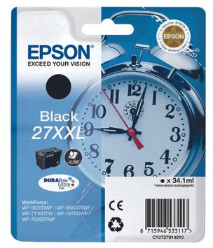 Epson 27XXL - XL - svart - original - blekkpatron (C13T27914010)