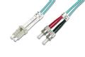 DIGITUS LWL Patchkabel LC -> ST 3,00m Multimode Duplex OM3