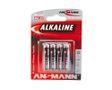 ANSMANN 1x4 Alkaline Micro AAA red-line