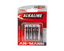 ANSMANN 1x4 Alkaline Micro AAA red-line