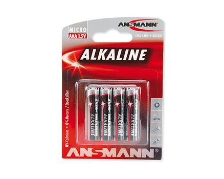 ANSMANN 1x4 Alkaline Micro AAA LR 03 red-line (5015553)