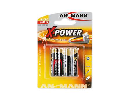 ANSMANN X-POWER Micro AAA batteri - 4 x AAA - Alkalisk (5015653)