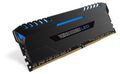 CORSAIR 16GB RAMKit 2x8GB DDR4 3000MHz 2x288 Dimm unbuffered 15-17-17-35 Vengeance Black Heat Spreader 1,35V XMP2.0 Stunning Blue (CMU16GX4M2C3000C15B)