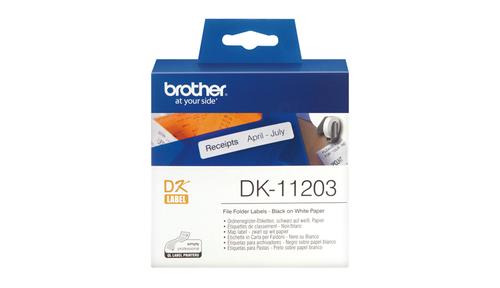 Brother P-Touch DK-11203 die-cut map label 17x87mm 300 labels (DK11203)