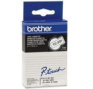 BROTHER Tape BROTHER TC 201 12mmx7,7m sort på hv (TC-201)