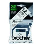 BROTHER P-Touch svart/vit 12mm (MK231BZ)