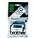 BROTHER 12mm Black On White Tape (Blister)