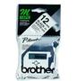 BROTHER P-Touch svart/vit 12mm