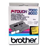 BROTHER TAPE TX-651 24MM BLACK ON YELLOW (TX-651)