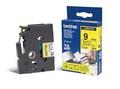 BROTHER labelling tape TZE-621 yellow/black 9 mm
