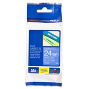 BROTHER 24MM White On Blue Tape
