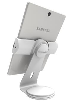 COMPULOCKS Universal Tablet Cling Security Stand - Ställ - för surfplatta - vit - skärmstorlek: upp till 13 tum (UCLGSTDW)
