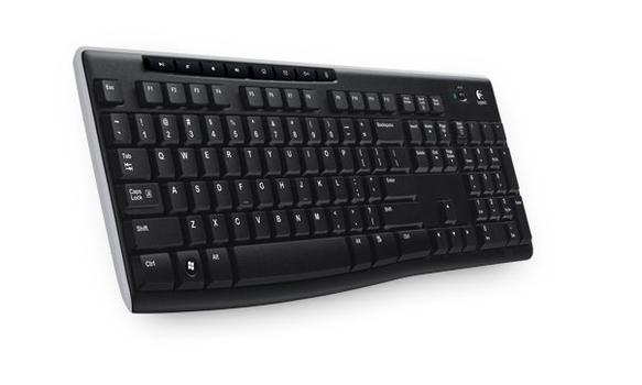 Logitech Wireless Keyboard K270 - tastatur - Tysk Inn-enhet (920-003052)