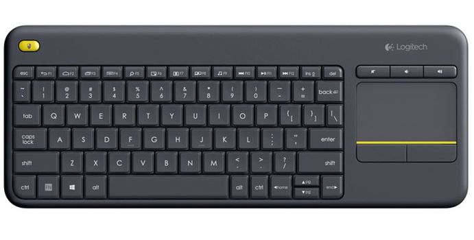 Logitech Wireless Touch Keyboard K400 Plus - tastatur - Tysk - svart Inn-enhet (920-007127)