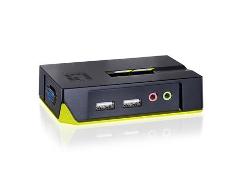 LEVELONE KVM switch USB 2 port m. audio (KVM-0221)