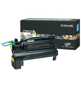 LEXMARK - gul - original - tonerpatron - LCCP, LRP