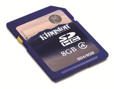 KINGSTON Secure Digital 8GB SDHC, Class4, SD2.0 specification