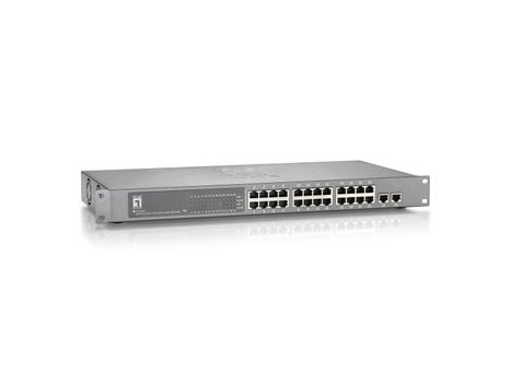 LEVELONE 26x FE PoE, GB SFP/RJ45 Combo F-FEEDS (FGP-2412W630)