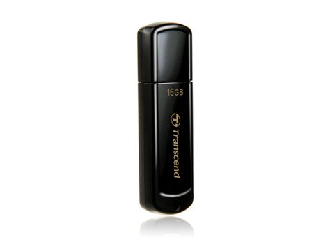 TRANSCEND JetFlash 350 - USB flash drive - 16 GB - USB 2.0 - black (TS16GJF350)