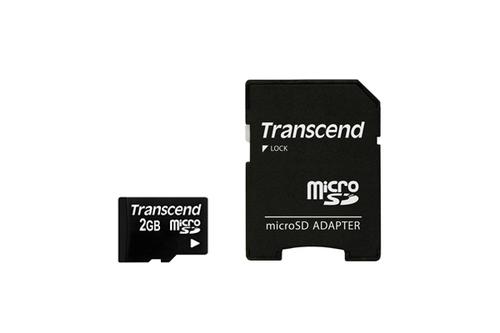 TRANSCEND microSD            2GB + SD-Adapter (TS2GUSD)