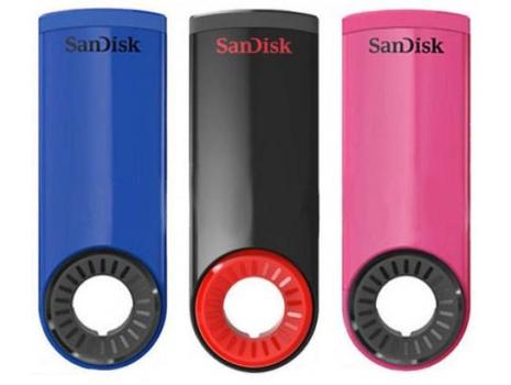 SANDISK Cruzer Dial triple pack (16GB x 3) Blue Pink & Black (SDCZ57-016G-B46T)