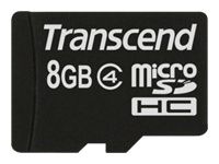 TRANSCEND 8GB MicroSDHC Class4  (no adapter) (Alt. TS8GUSDC4) (TS8GUSDC4)