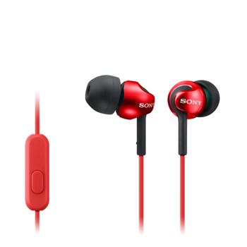 SONY EX SERIES Headset, Red For  (MDREX110APR.CE7)