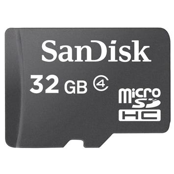 SanDisk Flashminnekort - 32 GB - Class 4 - microSDHC - svart (SDSDQM-032G-B35)