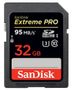 SANDISK Extreme Pro SDHC UHS-I Memory Card 32GB 95MB/S 600X