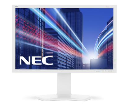 Sharp / NEC Professional 24inch W IPS-TFT 1920 x 1200 DVI-D HDMI DisplayPort 1000:1 Pivot Height adjust: 150mm. White. (60003418)