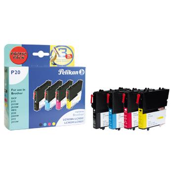PELIKAN compatible ink Brother LC985 BK/C/M/Y multipack (4106902)