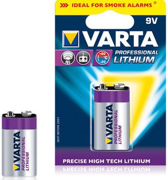 VARTA 1 Professional Lithium 9V block 6 LR 61 (06122301401)
