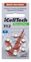 iCellTech 312 PR41 Zinc-Air batteries, Mercury Free, 1.1V, 6-pack