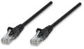 INTELLINET Network Cable RJ45, Cat5e UTP, 50 cm, black, 100% copper