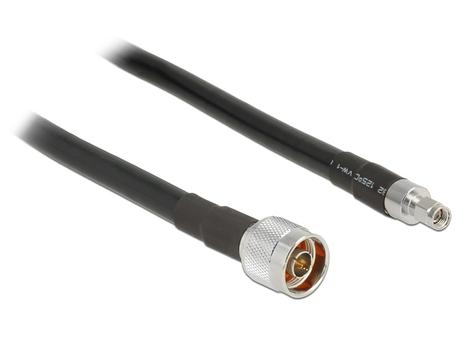 DELOCK Antenna Cable N plug > RP-SMA plug CFD400 LLC400 1 m low loss (13019)