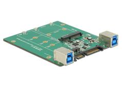DELOCK Converter SATA / USB 3.1 type B socket> M.2 / mSATA slot Lagringskontrol