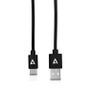 V7 USB 2.0 A TO USB-C CABLE 2M BLK 480MBPS 3A PWR and DATA CABLE CABL (V7U2AC-2M-BLK-1E)