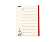 ESSELTE Pappregister Servo A4 A-Ö röd