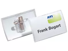 DURABLE Namnskylt Clic Fold 75x40 mm 25/fp