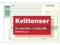 ESSELTE Blankett kvittens A6L 2x50 blad kopia