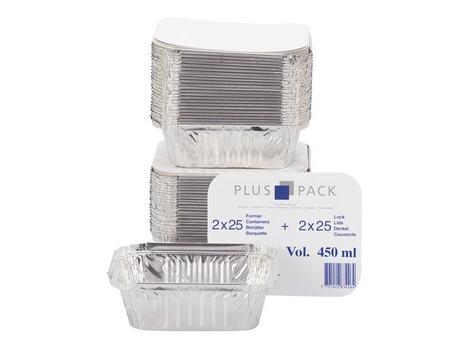 EMO Aluminiumsform m/lokk rekt 450ml (50) (0834267910)