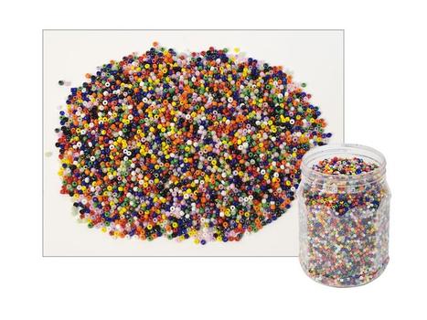 PLAYBOX Glassperler PLAYBOX ass. farger 500g (9374096)