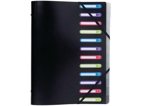 EXACOMPTA Sorteringsmappe A4 12-delt Sort PP Exacompta (55981E)